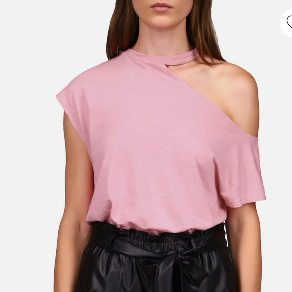 Sanctuary Part Time Lover Knit One Shoulder Blouse NWT Plus size 1X